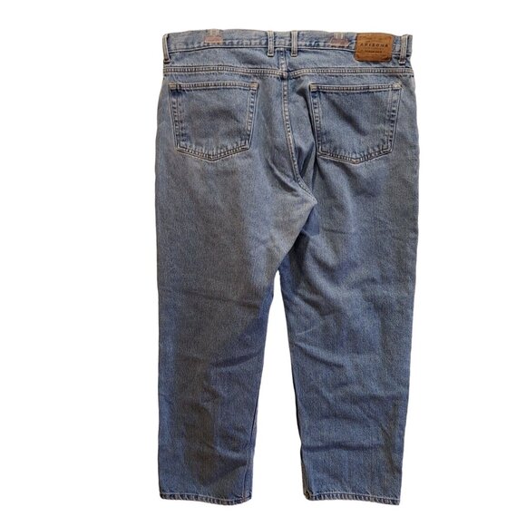 Arizona Original Loose Straight Mens 42X32 100%  Cotton Denim Jeans rugged work - Picture 2 of 11